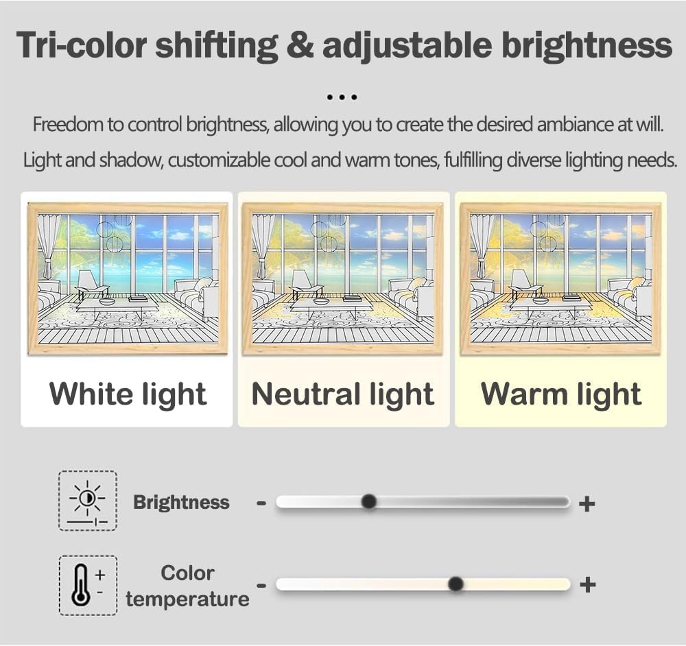 Sunset Lighting Painting Decoration,The Art of Led Glowing Photo Frame,Three-Color Luminous Lighting Acrylic Desktop Art,Large Size Light Up Painting Creative LED Night Light Decor(MultiDesign) Sunset Lighting Painting Decoration,The Art of Led Glowing Photo Frame,Three-Color Luminous Lighting Acrylic Desktop Art,Large Size Light Up Painting Creative LED Night Light Decor(MultiDesign)